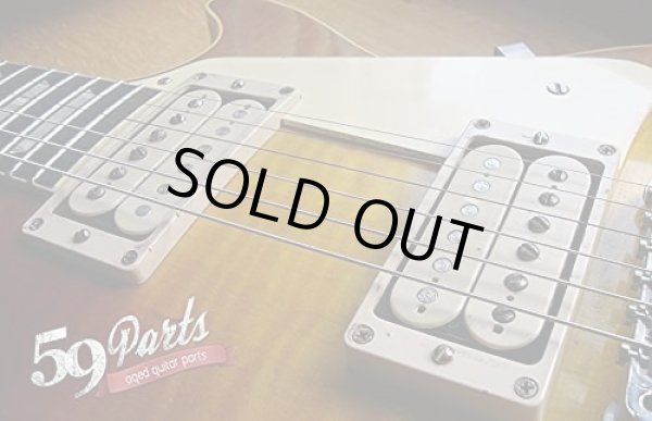 画像4: 59PARTS/A SET OF 2 HAND AGED HISTORIC GIBSON PAF M-69 PICKUP MOUNTING RINGS, CREAM/全国一律送料無料 (4)