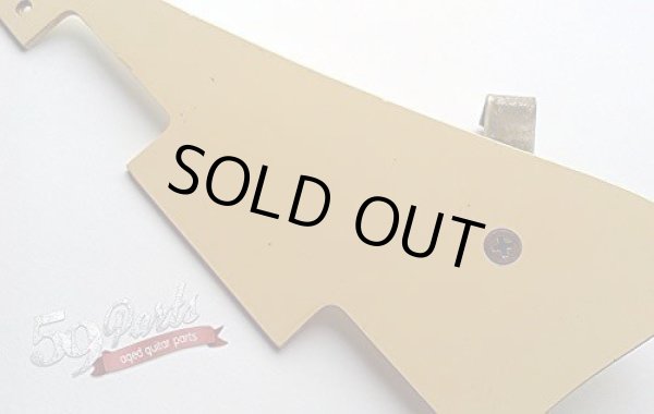 画像1: 59PARTS/HISTORIC CREAM GIBSON LES PAUL PICKGUARD WITH BRACKET POST 2008 HAND AGED BURST/全国一律送料無料 (1)
