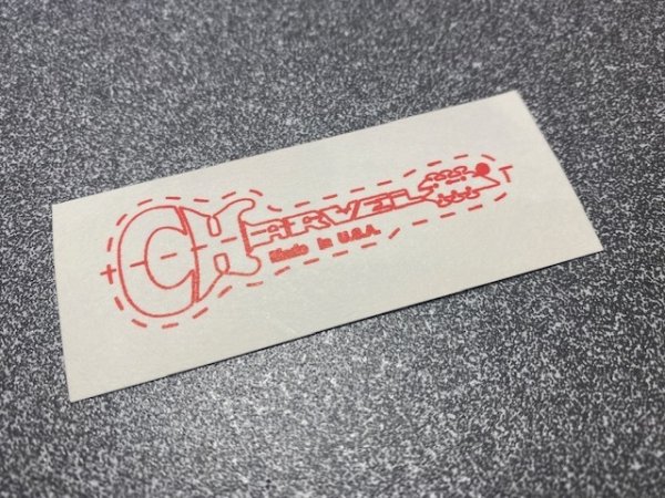 画像2: CHARVEL Charvel シャーベル 水転写デカール リペアパーツ ロゴステッカー ブラック/全国一律送料無料 (2)