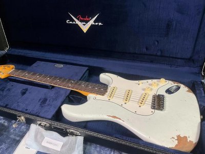 画像3: Fender Custom Shop '69 Reissue Stratocaster Relic Olympic White- Handwound Pickups - Jimi Hendrix Vibe 7.8lbs Authorized Dealer