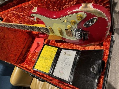 画像2: Fender Custom Shop Alley Cat Stratocaster Heavy Relic HSS Floyd Rose Rosewood Board Torino Red/新品/全国一律送料無料！
