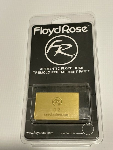 画像3: Floyd Rose FROFTB32 Original Fat Brass Tremolo Block/32mm/Floyd Rose Upgrade Parts/フロイドローズ/トレモロパーツ/サスティンブロック/全国一律送料無料! (3)