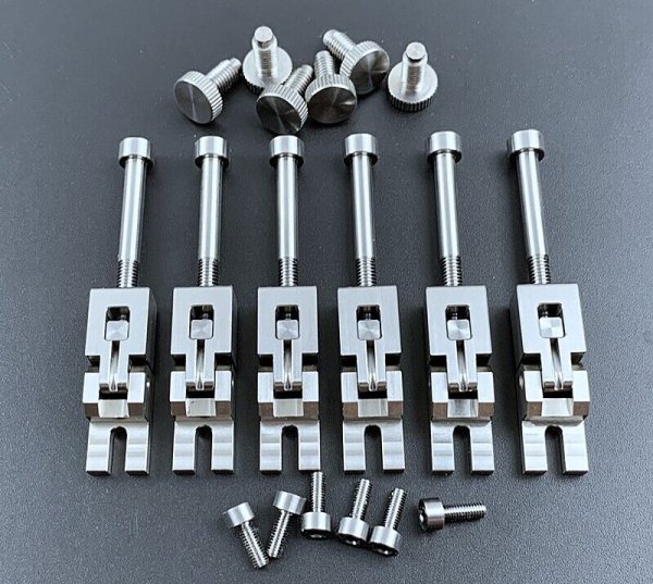 画像3: Floyd Rose Titanium Double Locking Systyem Locked Saddles for Tremolo/フロイドローズ/アップデートキット/トレモロシステム/送料無料! (3)