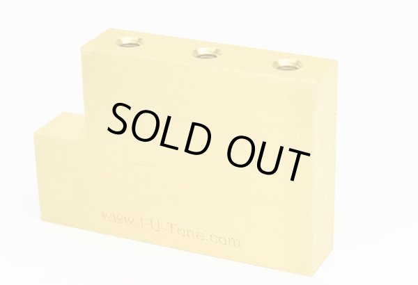 画像1: FU-Tone 32mm Brass “L” Sustain Big Block/ブラス製/フロイドローズ用/L型サスティーンブロック/全国一律送料無料 (1)