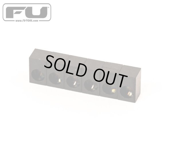 画像1: FU-Tone Titanium Saddle Insert Set (6 String)  Black/チタンインサートブロック/フロイドローズ/全国一律送料無料 (1)