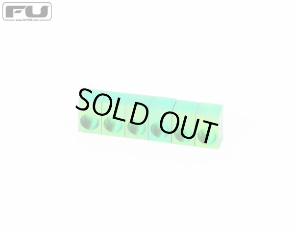 画像1: FU-Tone Titanium Saddle Insert Set (6 String) Green/チタンインサートブロック/フロイドローズ/全国一律送料無料 (1)