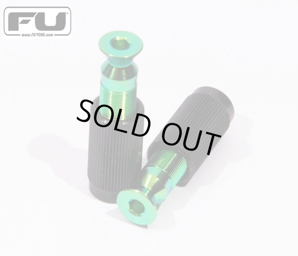 画像1: FU-Tone Titanium Bridge Posts Green/フロイドローズ/トレモロパーツ/ブリッジポスト/全国一律送料無料 (1)