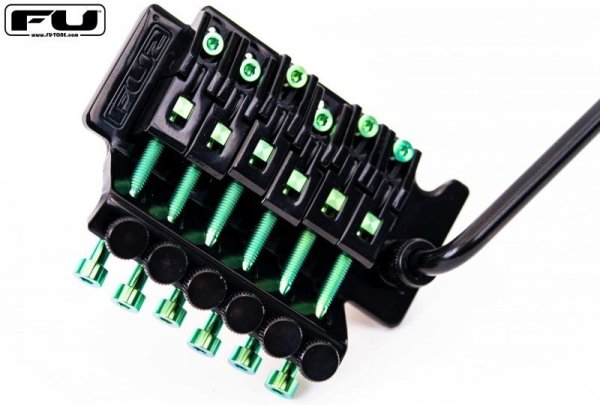 画像2: FU-Tone Titanium Saddle Mounting Screw Set (6) – GREEN/フロイドローズ/チタン製サドルマウントスクリュー/トレモロパーツ/全国一律送料無料 (2)