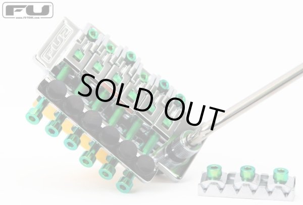 画像3: FU-Tone Titanium String Lock Screw Set(6) Green/フロイドローズ/チタン製ロックスクリュー/トレモロパーツ/全国一律送料無料 (3)