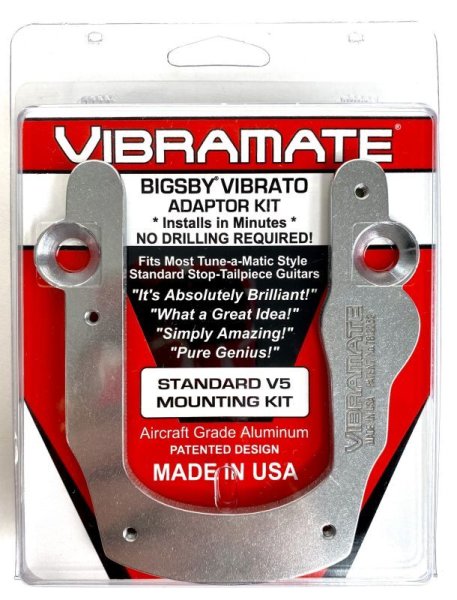 画像1: FU-Tone Vibramate V5 Standard Mounting Plate for Bigsby B5/ヴィブラート・テールピース/マウンティング・キット/全国一律送料無料 (1)