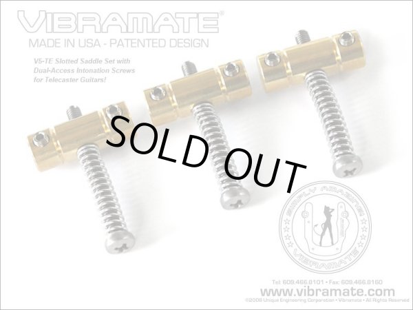 画像2: FU-Tone Vibramate Telecaster Bridge Saddles/サドルセット/ビグスビービブラート/全国一律送料無料 (2)