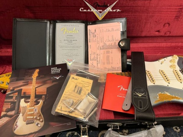 画像7: Fender Custom Shop 69 Heavy Relic Stratocaster Aged Blue Ice Metallic/全国一律送料無料 (7)
