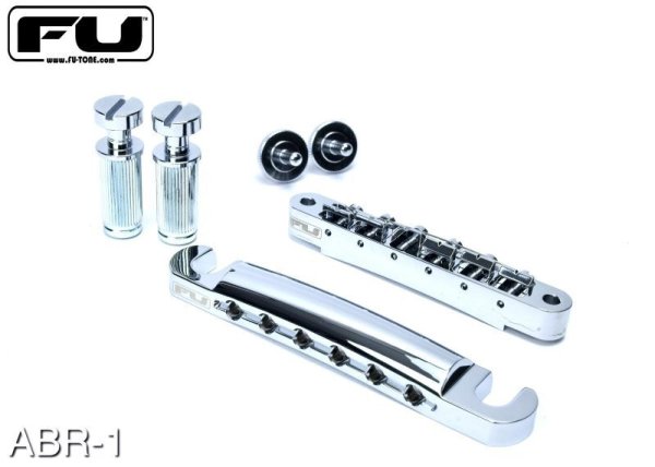画像2: FU-Tone Stop Tail & Tune-O-Matic BRASS Bridge Set – Chrome Plated/ストップテール/ブラスブリッジ/全国一律送料無料 (2)