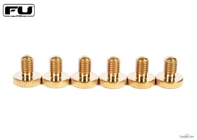 画像1: FU-Tone Titanium Fine Tuners –Gold/チタンファインチューナー 6本セット・ゴールド/全国一律送料無料