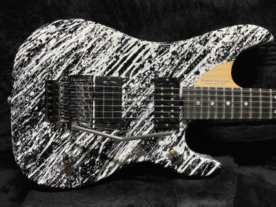 画像1: Washburn N4 Nuno Bettencourt Black/White Splatter/ ウァッシュバーン/新品/全国一律送料無料