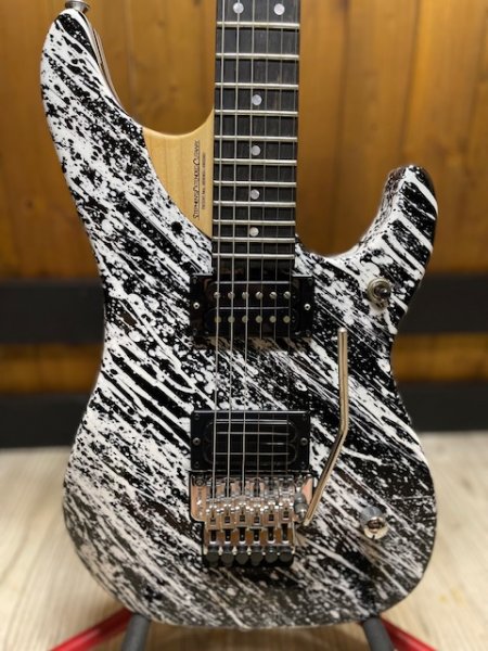 画像3: Washburn USA Custom Shop N4 Nuno Bettencourt Black/White Splatter/ ウァッシュバーン/新品/全国一律送料無料 (3)