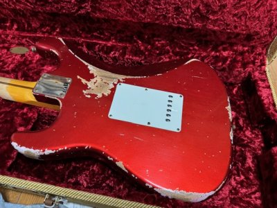 画像2: Fender Custom Shop '57 Stratocaster Heavy Relic - Handwound PU's / Candy Apple RED/新品全国一律送料無料