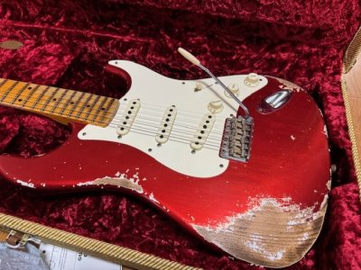 画像1: Fender Custom Shop '57 Stratocaster Heavy Relic - Handwound PU's / Candy Apple RED/新品全国一律送料無料