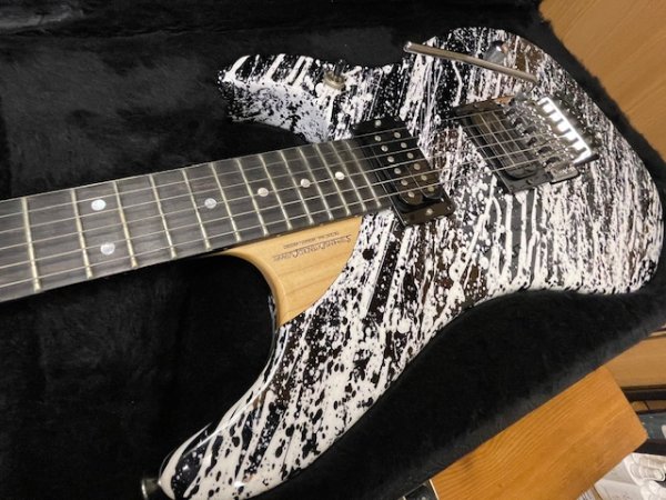 画像12: Washburn USA Custom Shop N4 Nuno Bettencourt Black/White Splatter/ ウァッシュバーン/新品/全国一律送料無料 (12)