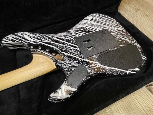画像17: Washburn USA Custom Shop N4 Nuno Bettencourt Black/White Splatter/ ウァッシュバーン/新品/全国一律送料無料 (17)