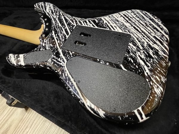 画像16: Washburn USA Custom Shop N4 Nuno Bettencourt Black/White Splatter/ ウァッシュバーン/新品/全国一律送料無料 (16)