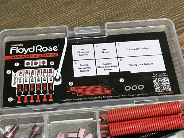 画像4: Floyd Rose Color Stainless Steel Hardware Upgrade Kit Pink/フロイドローズ/アップデートキット/トレモロシステム/送料無料！ (4)