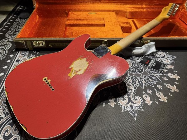 画像6: Fender Custom Shop '60 Telecaster Custom - Handwound Pick-Ups / Fiesta Red Over 3-Tone Sunburst / Heavy Relic (6)