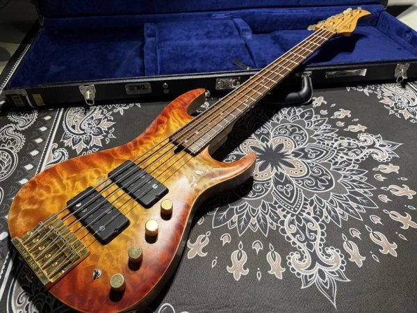 画像2: Pensa Custom Curve Top / 5-Strings BASS / Built by Mas Hino  (2)