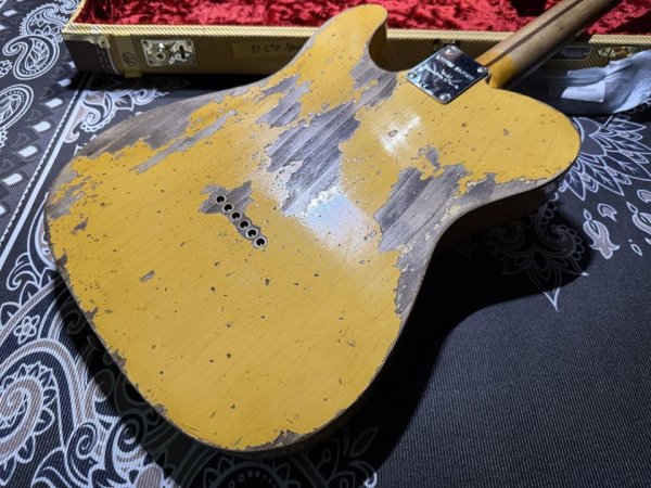 画像7: Fender Custom Shop Fender Custom Shop Limited Edition '51 BlackGuard Nocaster / Aged Blonde / Super Heavy Relic (7)