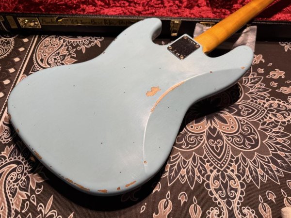 画像6: Fender Custom Shop Fender USA Custom Shop '64s Jazz-Bass / Relic / Daphne Blue (6)
