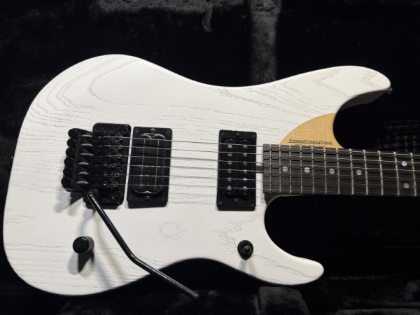 画像1: Washburn Custom Shop  N4 Nuno Bettencourt White Prototype / Black Hardware (1)