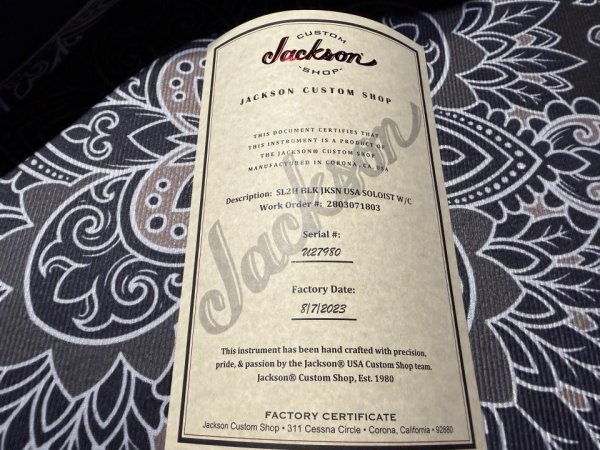 画像9: Suhr Jackson Custom Shop Soloist / SL2H / Black (9)