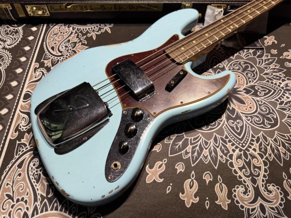 画像3: Fender Custom Shop Fender USA Custom Shop '64s Jazz-Bass / Relic / Daphne Blue (3)