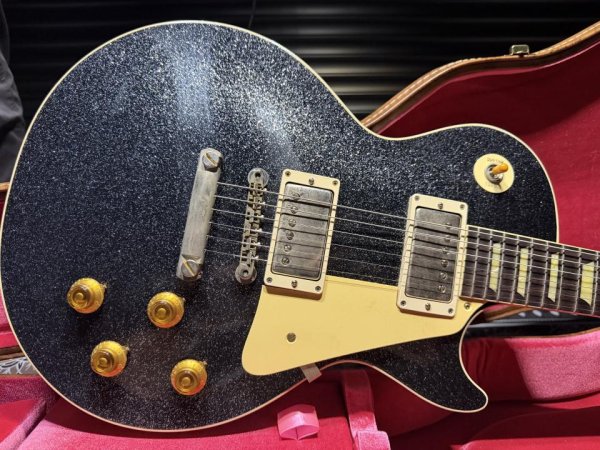 画像1: Gibson Gibson Custom Shop '57 Les Paul Standard Reissue / Murphy Lab Ultra Light Aged / Black Sparkle (1)