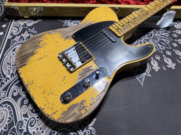 画像3: Fender Custom Shop Fender Custom Shop Limited Edition '51 BlackGuard Nocaster / Aged Blonde / Super Heavy Relic (3)