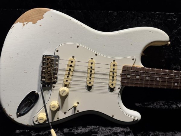 画像1: Fender Custom Shop Fender Custom Shop 1969 Heavy Relic Stratocaster RW / Olympic White (1)