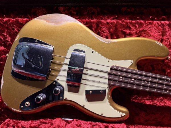 画像1: Fender Custom Shop '60s Jazz Bass Relic / Aztec Gold (1)