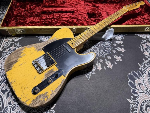 画像2: Fender Custom Shop Fender Custom Shop Limited Edition '51 BlackGuard Nocaster / Aged Blonde / Super Heavy Relic (2)