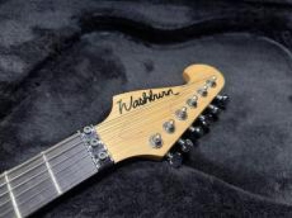 画像5: Washburn N4 Nuno Bettencourt Black/ White Splatter (5)