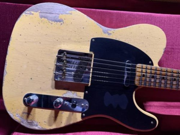 画像1: Fender Custom Shop '52 Telecaster Heavy Relic / Aged Nocaster Blonde (1) (1)