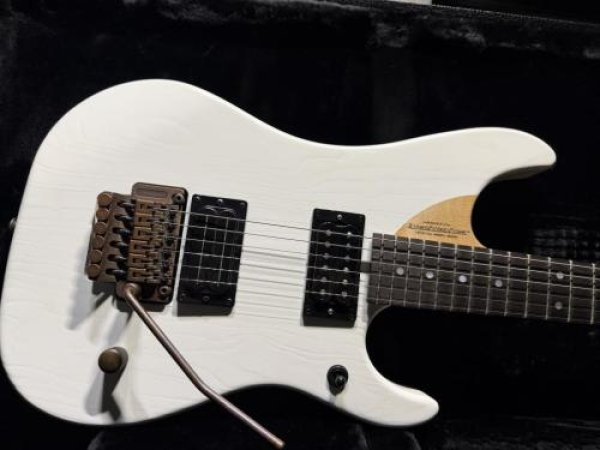 画像1:  Washburn N4 Nuno Bettencourt White Prototype / Bronze Hardware (1)