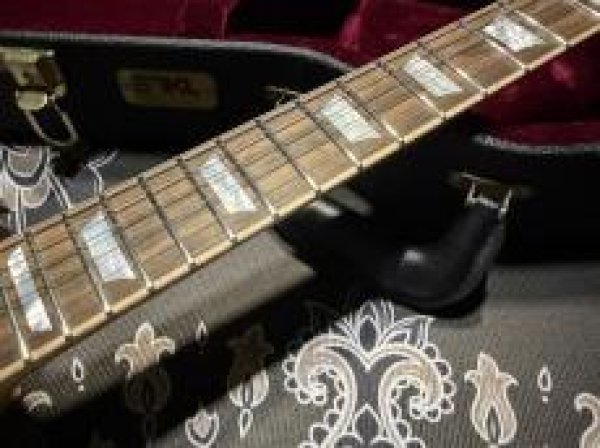 画像4: David Thomas McNaught Vintage Single Cut Light Tigers Eye Burst (Premium Diamond Flame) (4)