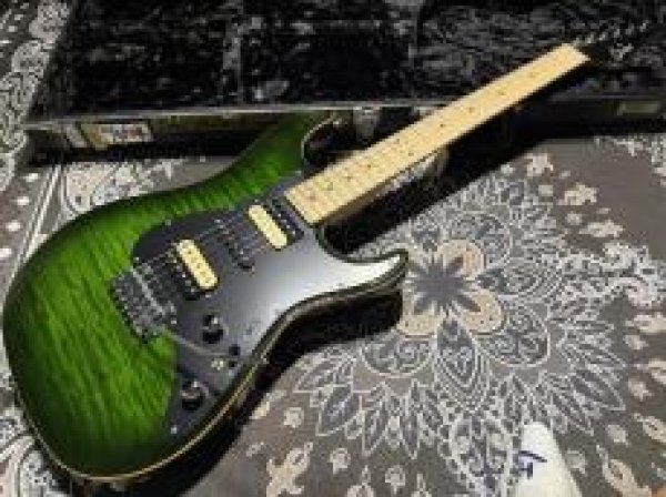 画像2: Suhr Standard Zebra PU / Matching HEAD / Lime Green Burst (2)