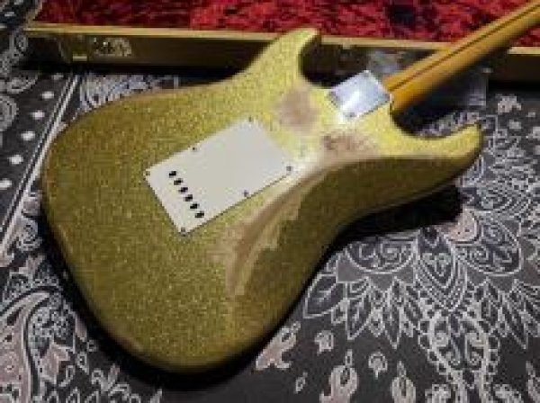 画像7: Fender Custom Shop 1957 Stratocaster Relic / Gold Sparkle (7)