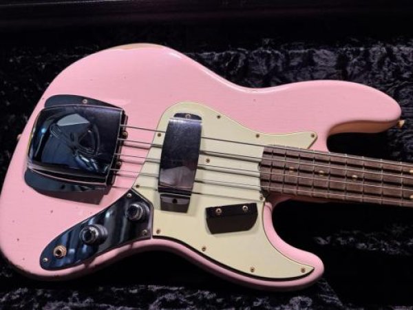 画像1: Fender Custom Shop Fender Custom Shop '60 Jazz Bass Relic / Shell Pink (1)