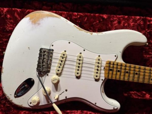 画像1: Fender Custom Shop '69 Stratocaster Heavy Relic / Olympic White (1)