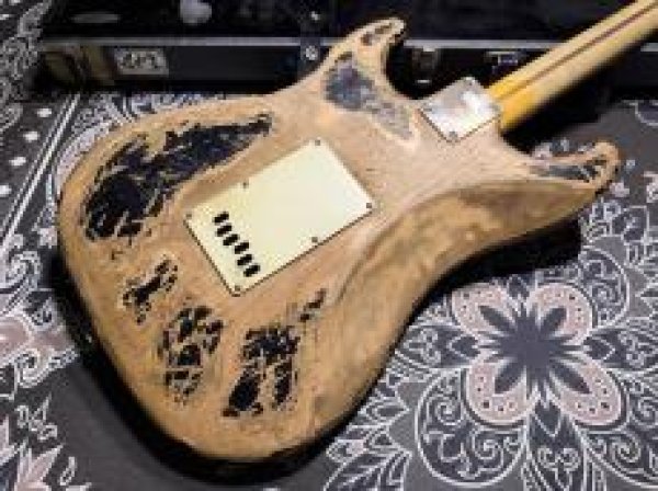 画像7: LsL Instruments Super Custom Saticoy Classic S Style SSH / Age & Rub Through / Aging Black (7)