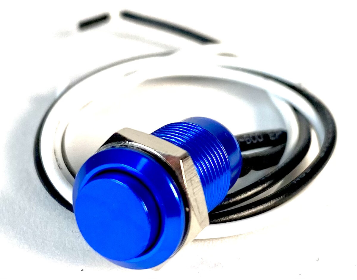 Tesi IDO Super M 10mm Metal Latching Push Button Guitar Kill Switch – Stainless Steel